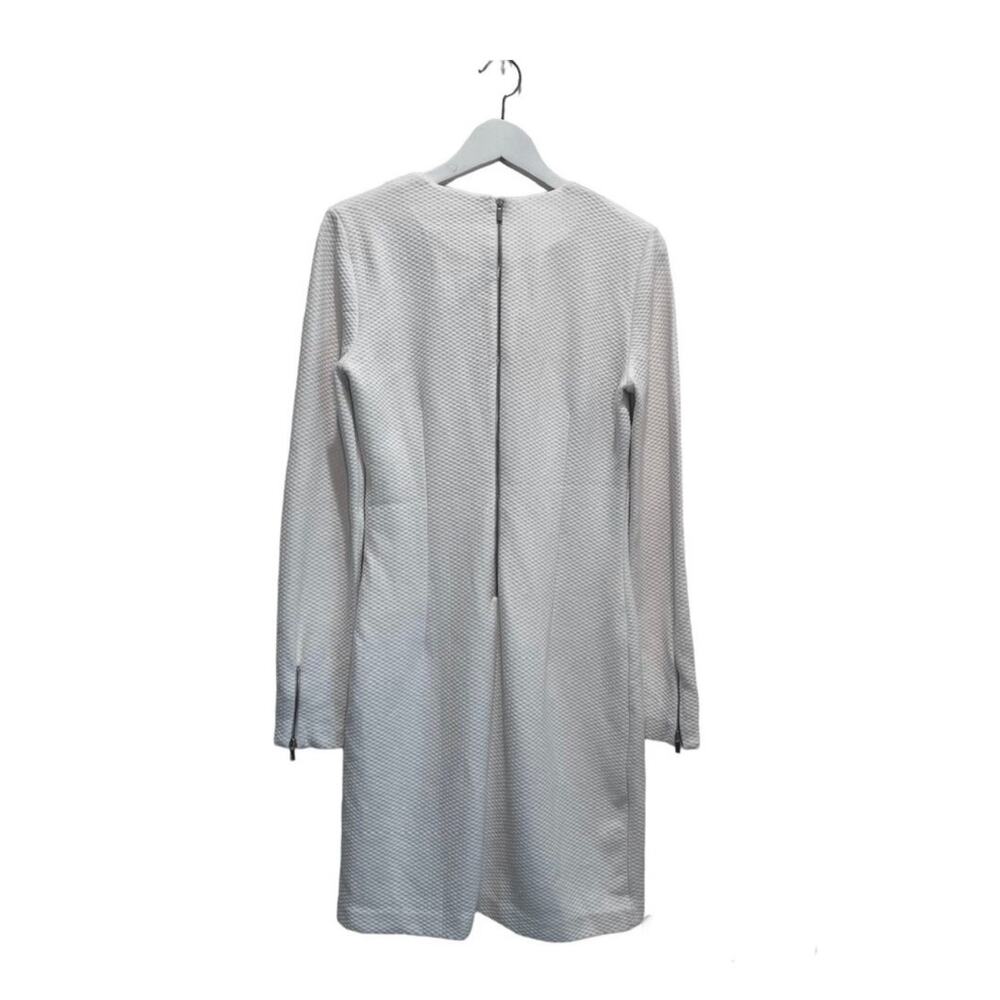 Mango White Structured Textured Mini Dress CBK Quiet Luxury Size M - Picture 11 of 15
